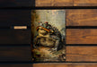 a picture of a frog holding a baseball bat