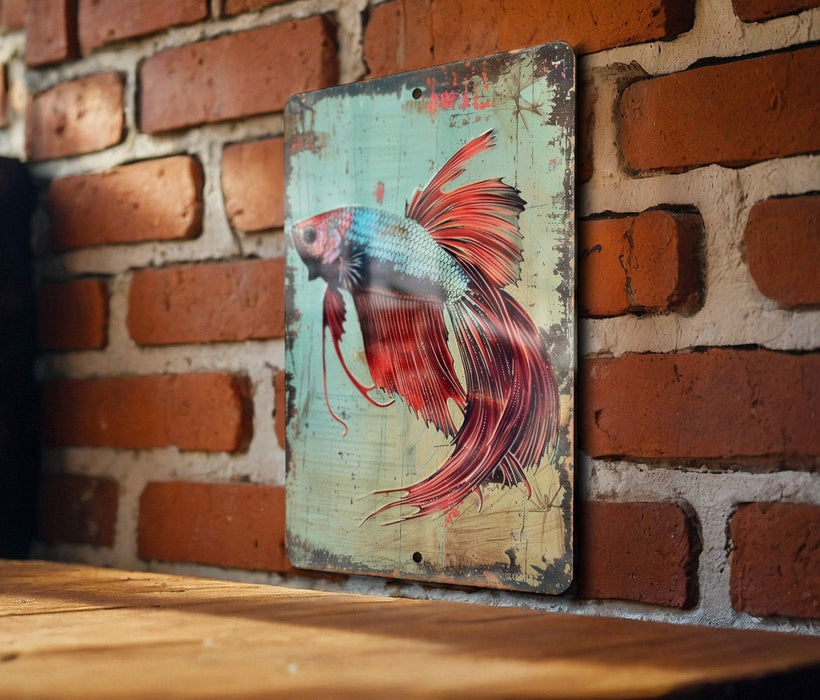 a painting of a fish on a brick wall