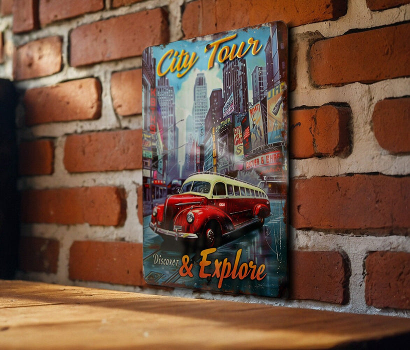 a picture of a red and white car on a brick wall