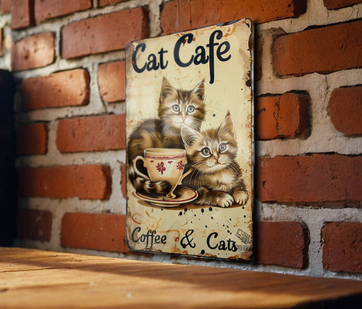 a picture of two cats sitting on a coffee cup