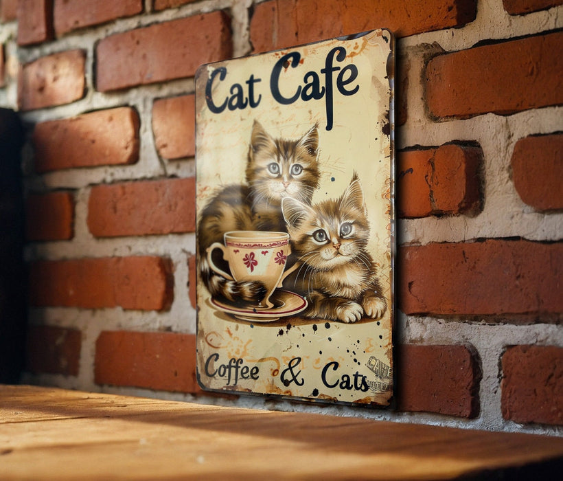 a picture of two cats sitting on a coffee cup
