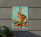 a bunny burrow sign hanging on the side of a building