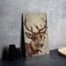 a picture of a deer with antlers on it
