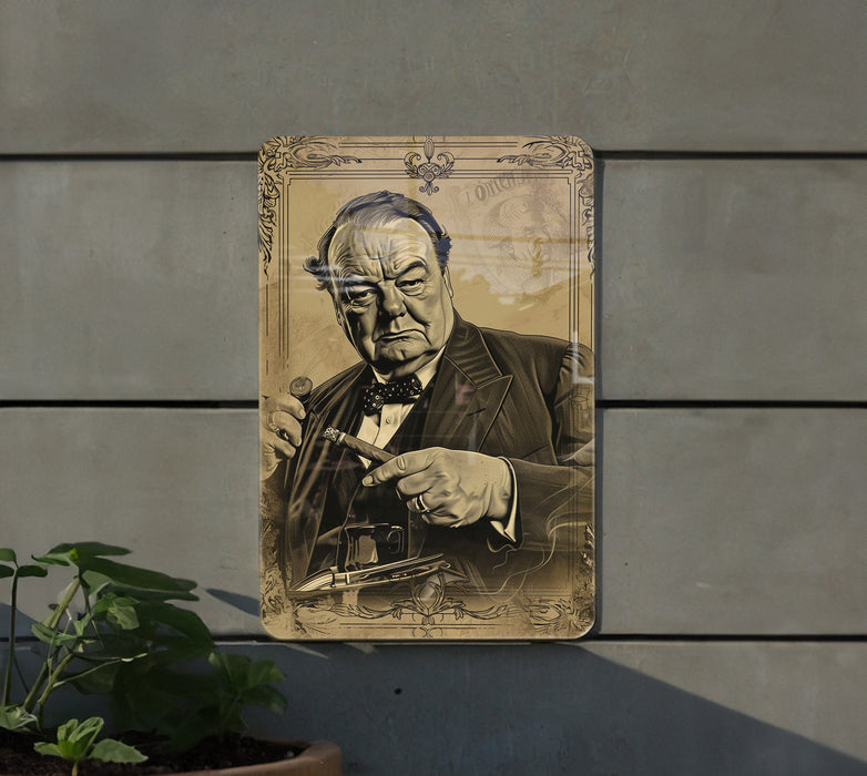 a painting of a man holding a gun