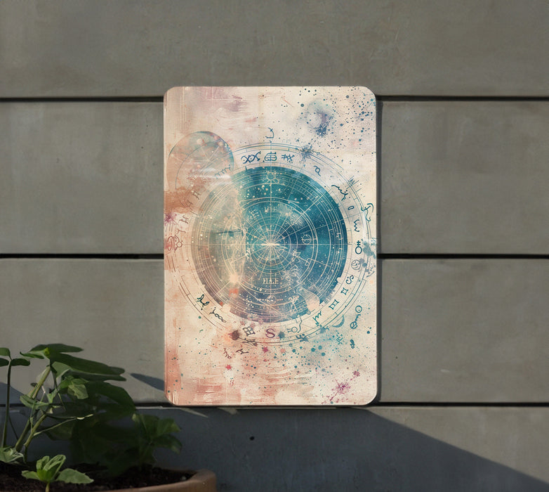 a picture of a plant in a pot on a wall