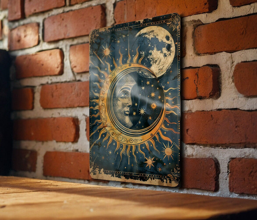 a picture of a man's face on a brick wall