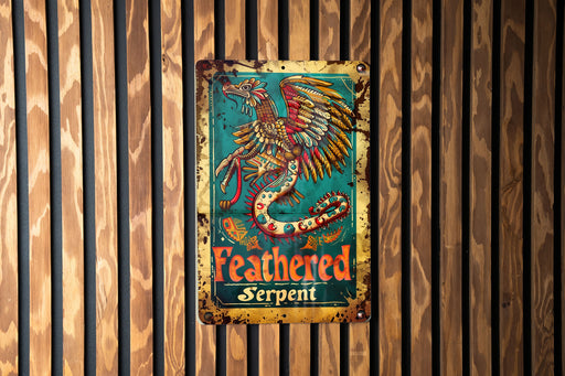 a sign is hanging on a wooden wall