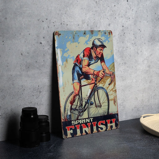 a picture of a man riding a bike