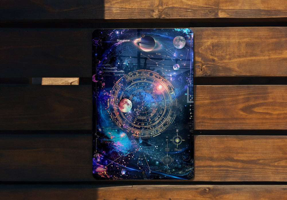 a phone case sitting on top of a wooden bench