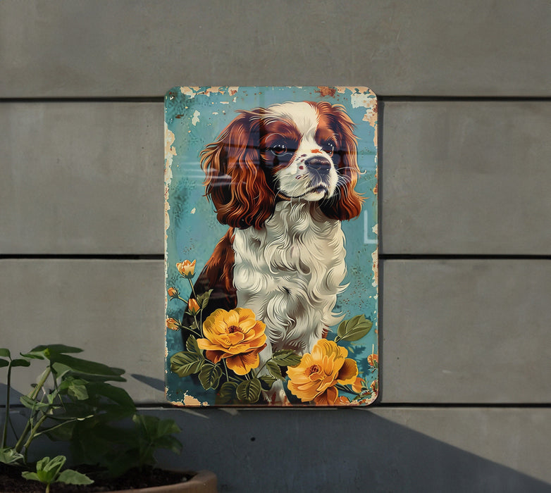 a painting of a dog on a wall
