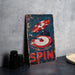 a picture of a sign that says spin on it