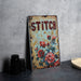 a picture of a sign that says stitch on it