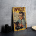 a picture of a man reading a newspaper