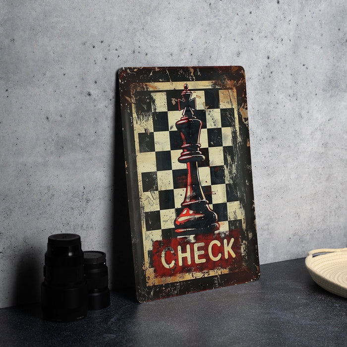 a picture of a chess board on a table