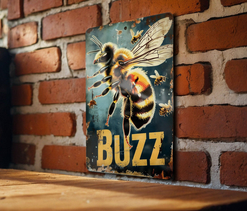 a picture of a bee on a brick wall
