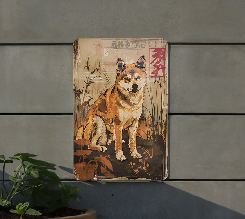 a sign with a picture of a dog on it