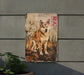 a sign with a picture of a dog on it