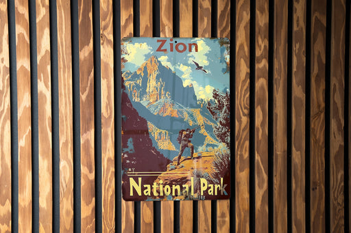 a wooden fence with a poster on it