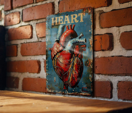 a picture of a heart on a brick wall