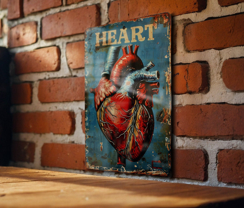 a picture of a heart on a brick wall
