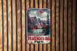 a sign on a wooden wall that says banff national park
