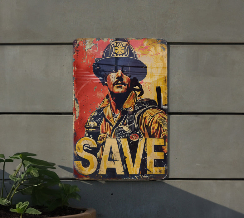 a picture of a man with a gun on a wall