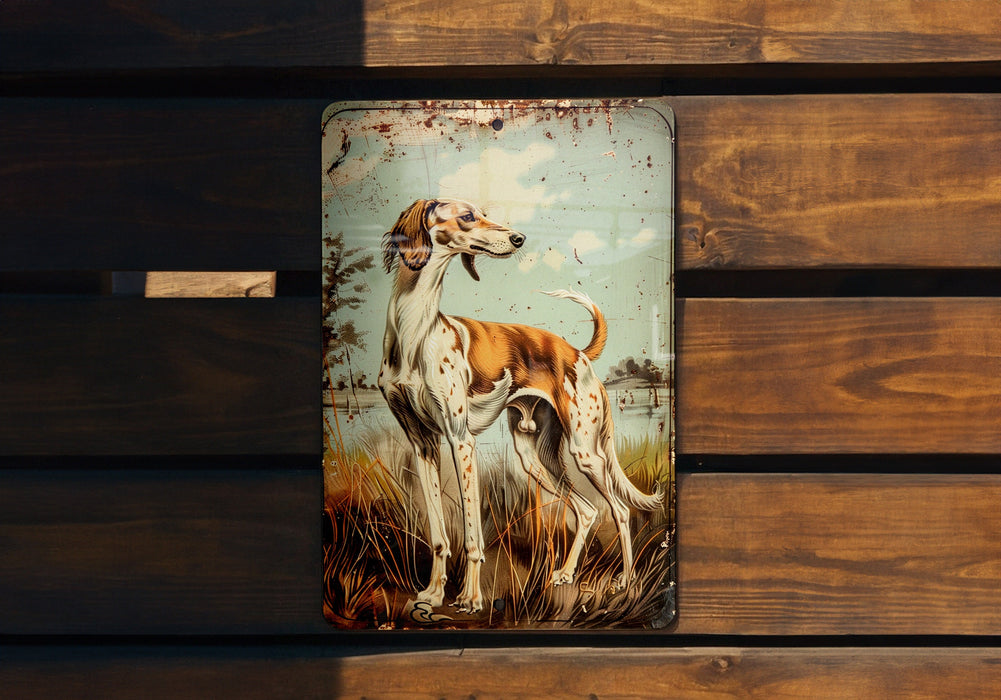 a picture of a dog on a wooden bench