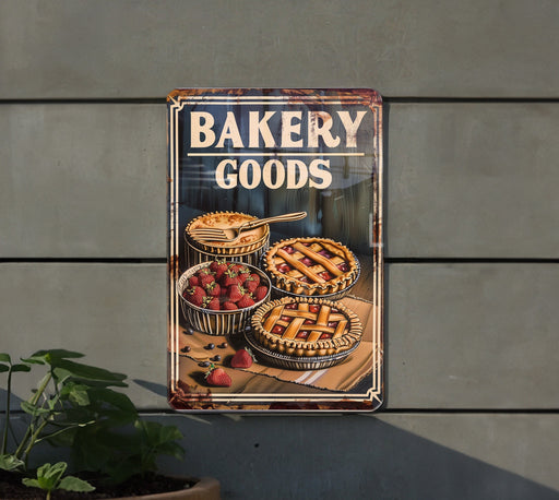 a sign hanging on the side of a building