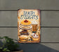 a sign on a wall that says bakery delights