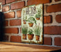 a sign on a brick wall that says herb farm