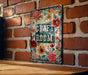 a sign that reads craft room on a brick wall
