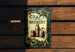 a sign on a wooden bench that says craft brewery