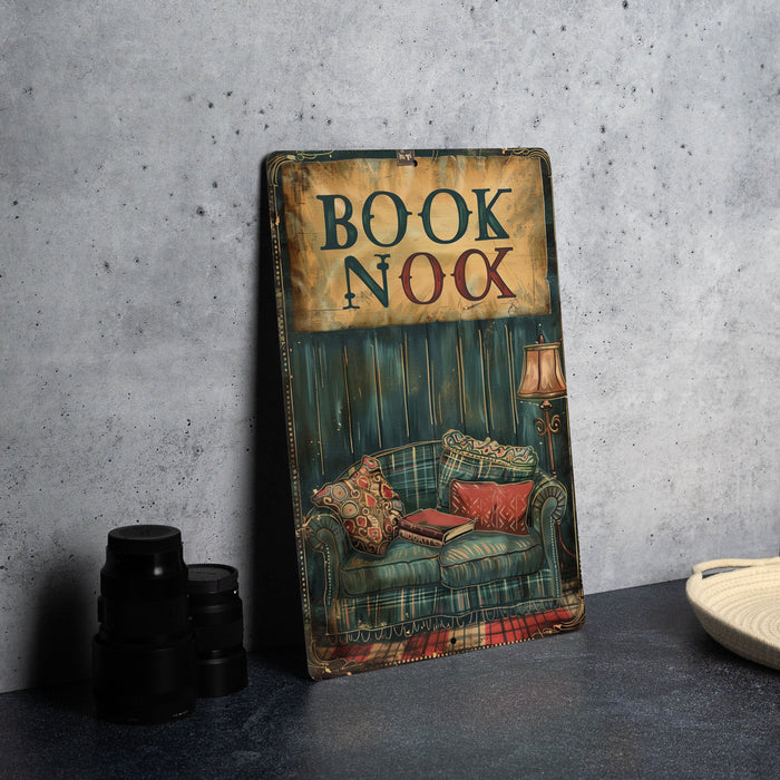 a book cover sitting on top of a table