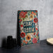 a picture of a craft room sign on a table