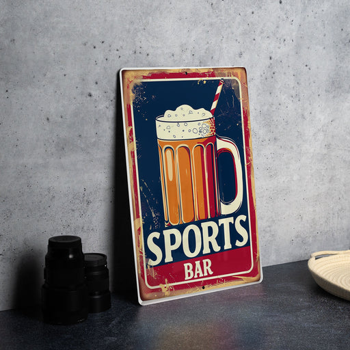 a picture of a sign that says sports bar