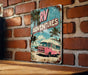 a sign on a brick wall that says rv adventures