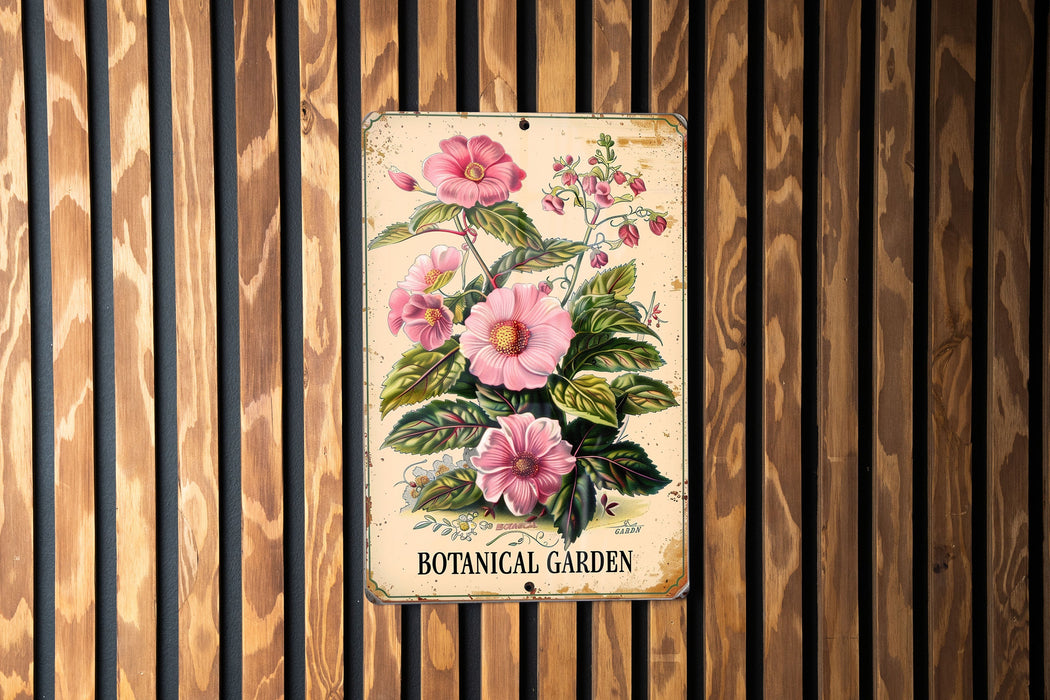 a picture of a flower on a wooden wall