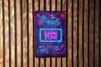 a neon game zone sign on a wooden wall