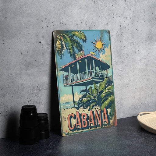 a picture of a sign that says cabana on it