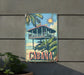 a sign on the side of a building that says cabana