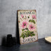 a book sitting on top of a table next to a plate