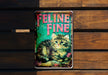 a tin with a picture of a cat on it