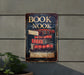 a sign that says book nook on it