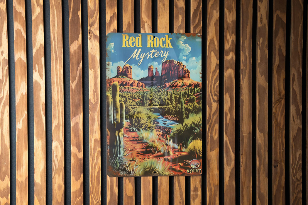 a book is hanging on a wooden wall
