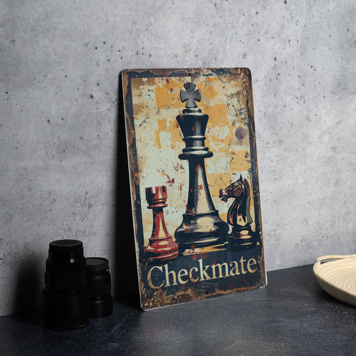 a picture of a chess game on a table