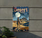 a sign on the side of a building that says desert bound