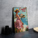 a picture of a woman in a pink dress and hat