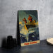 a picture of a man in a boat on the water