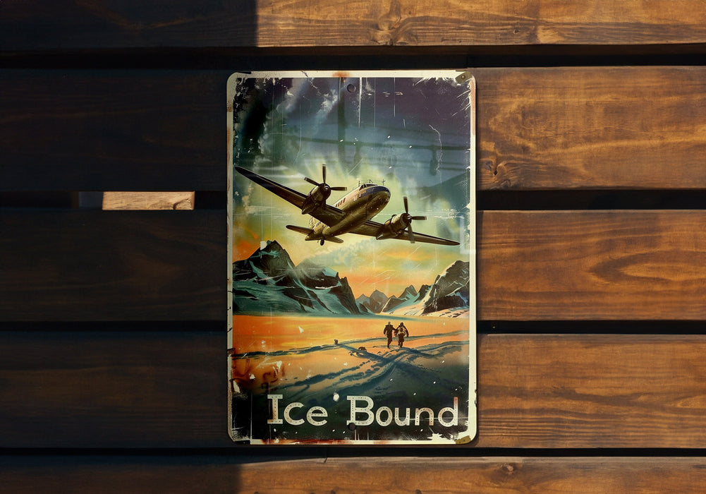 a picture of an airplane flying over a mountain