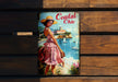 a book with a picture of a woman in a pink dress